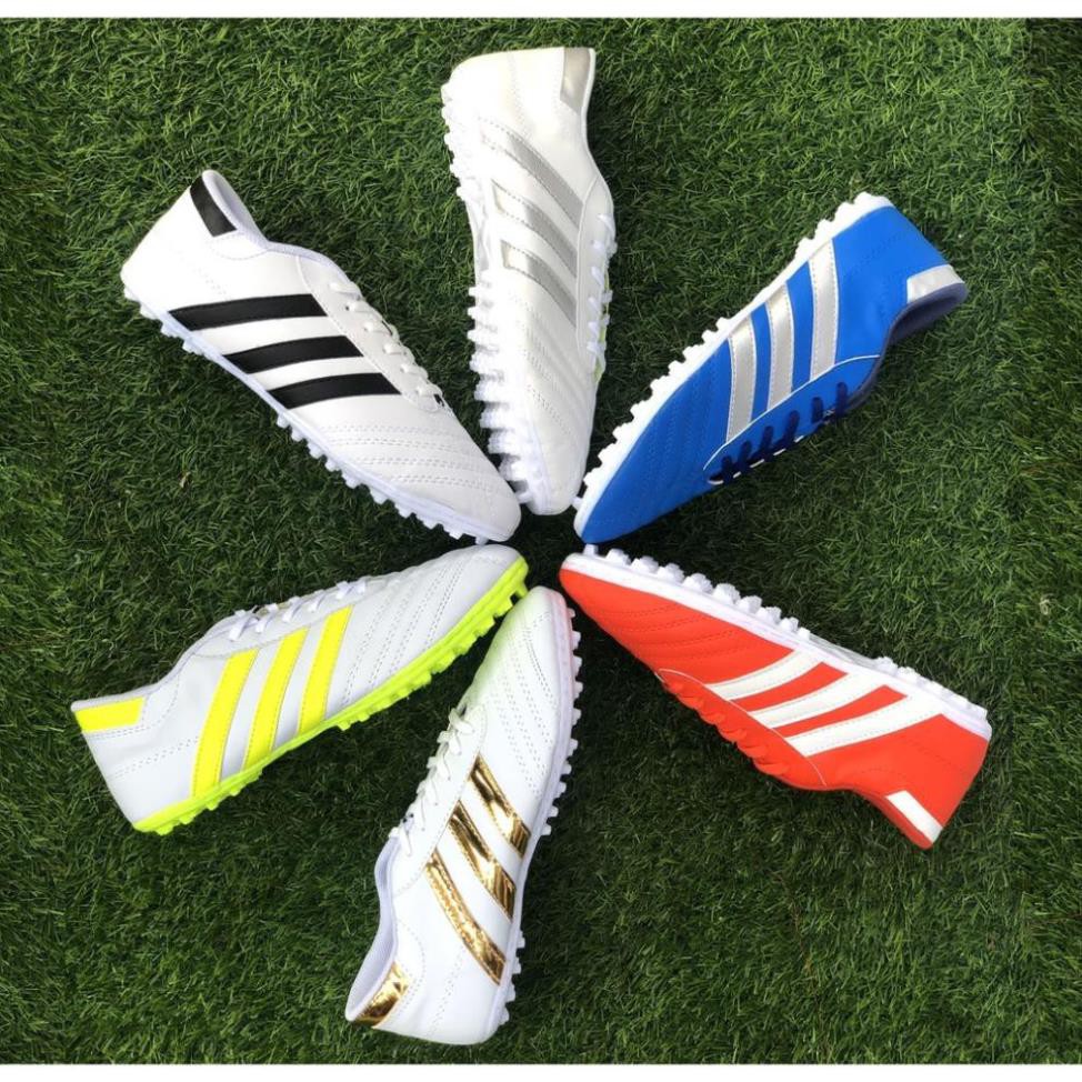 Giầy bóng đá phủi WIKA 3 sọc CT3 chính hãng đế thấp TF ( giày đá bóng đá banh 3 sọc sân cỏ nhân tạo 