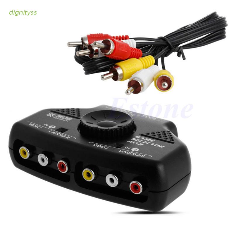 Cáp chia tín hiệu âm thanh video AV RCA 2 chiều 3RCA Fr XBox DVD