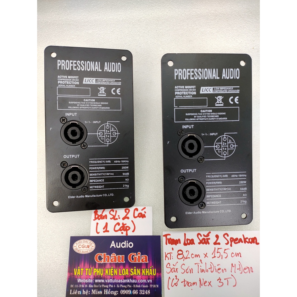 Trạm loa bằng sắt 2 cái Audio Châu Gia