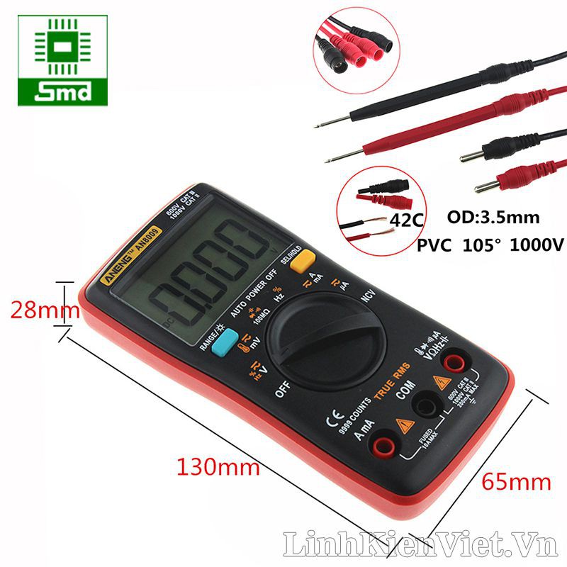 Đồng hồ vạn năng Aneng AN8009 cao cấp Multimeter ANENG AN 8009