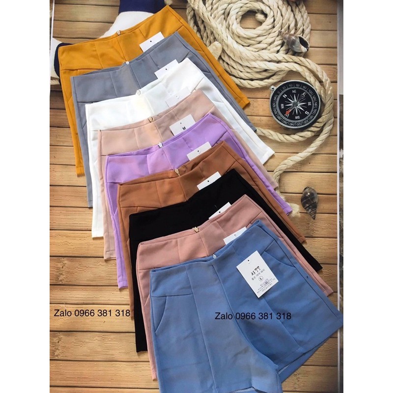 Quần short nữ,short nữ cạp cao tôn dáng siêu xinh vải tuyết mưa cao cấp mã xmhk S022 | BigBuy360 - bigbuy360.vn