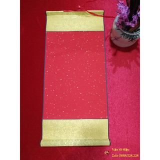 Giấy biểu lụa viết thư pháp 30cm nẹp treo