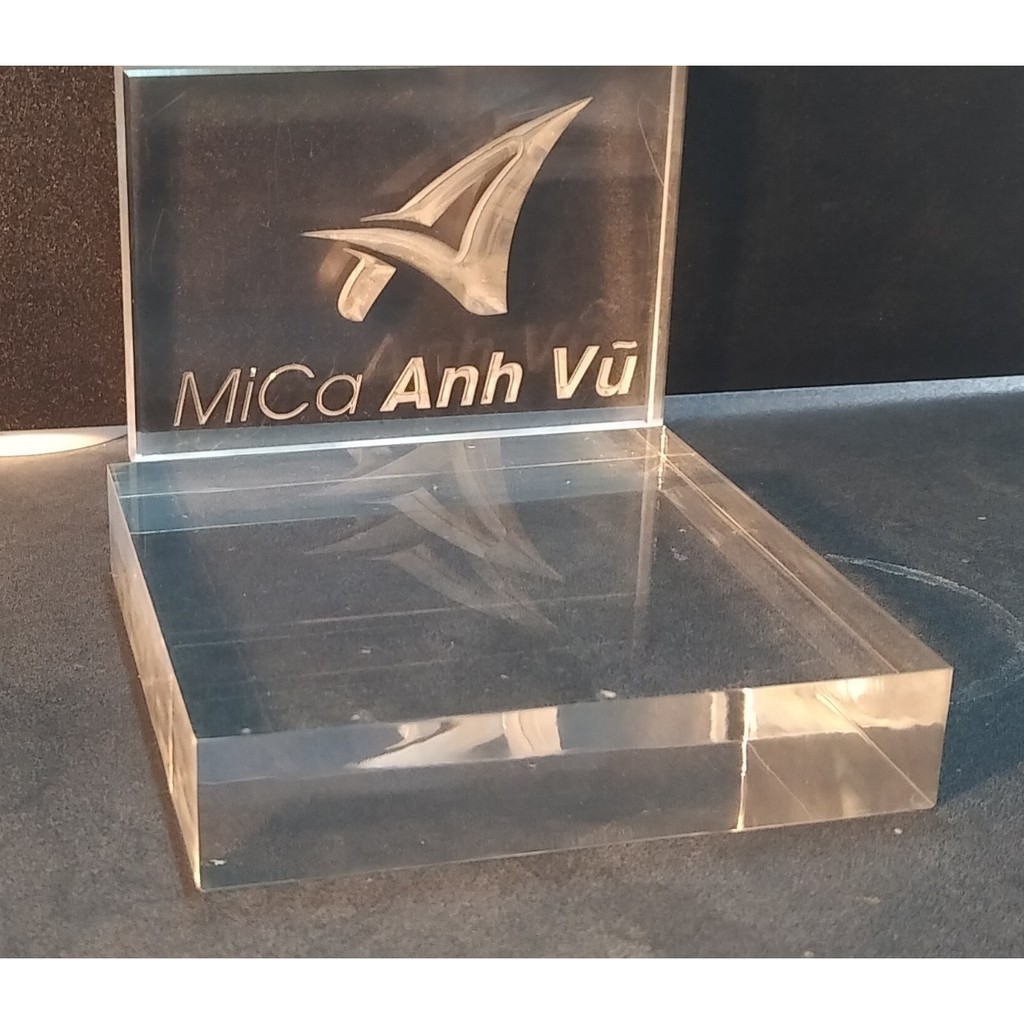 Khối mica, Tấm mica dày trong suốt 20x20cm