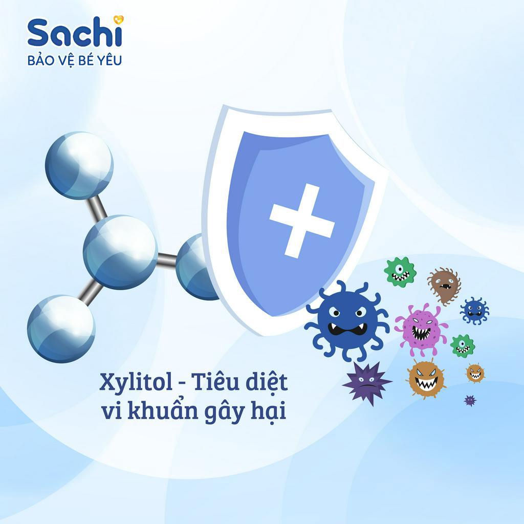 Xịt Chống Sâu Răng Cho Bé SACHI Ngăn Ngừa Mảng Bám Giảm Hôi Miệng, Mang Lại Hơi Thở Thơm Mát Chai 30ml