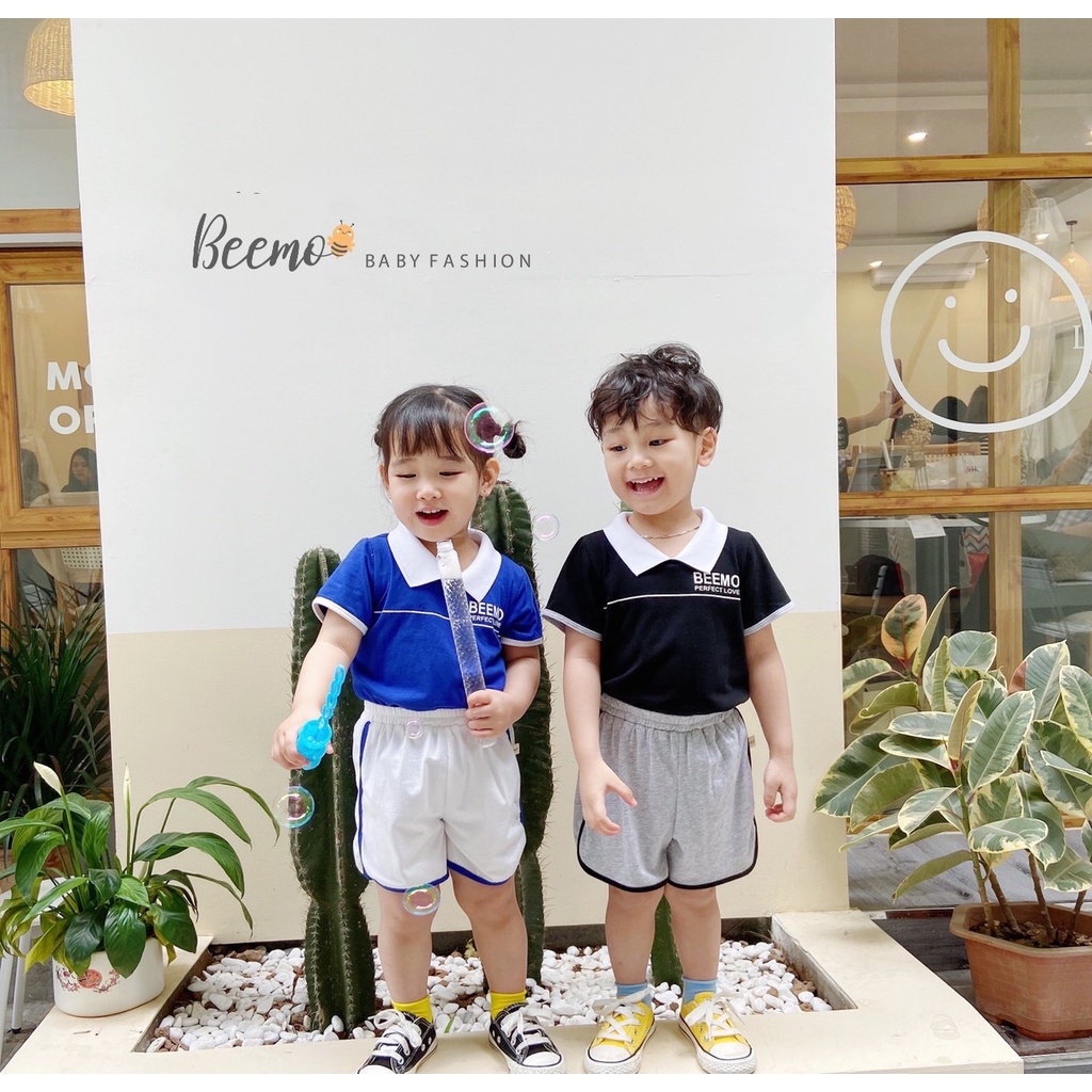 [Có sẵn] [Chất lượng] Bộ Thể Thao Beemo Có Cổ Polo Unisex Thun Cotton Mềm Mại
