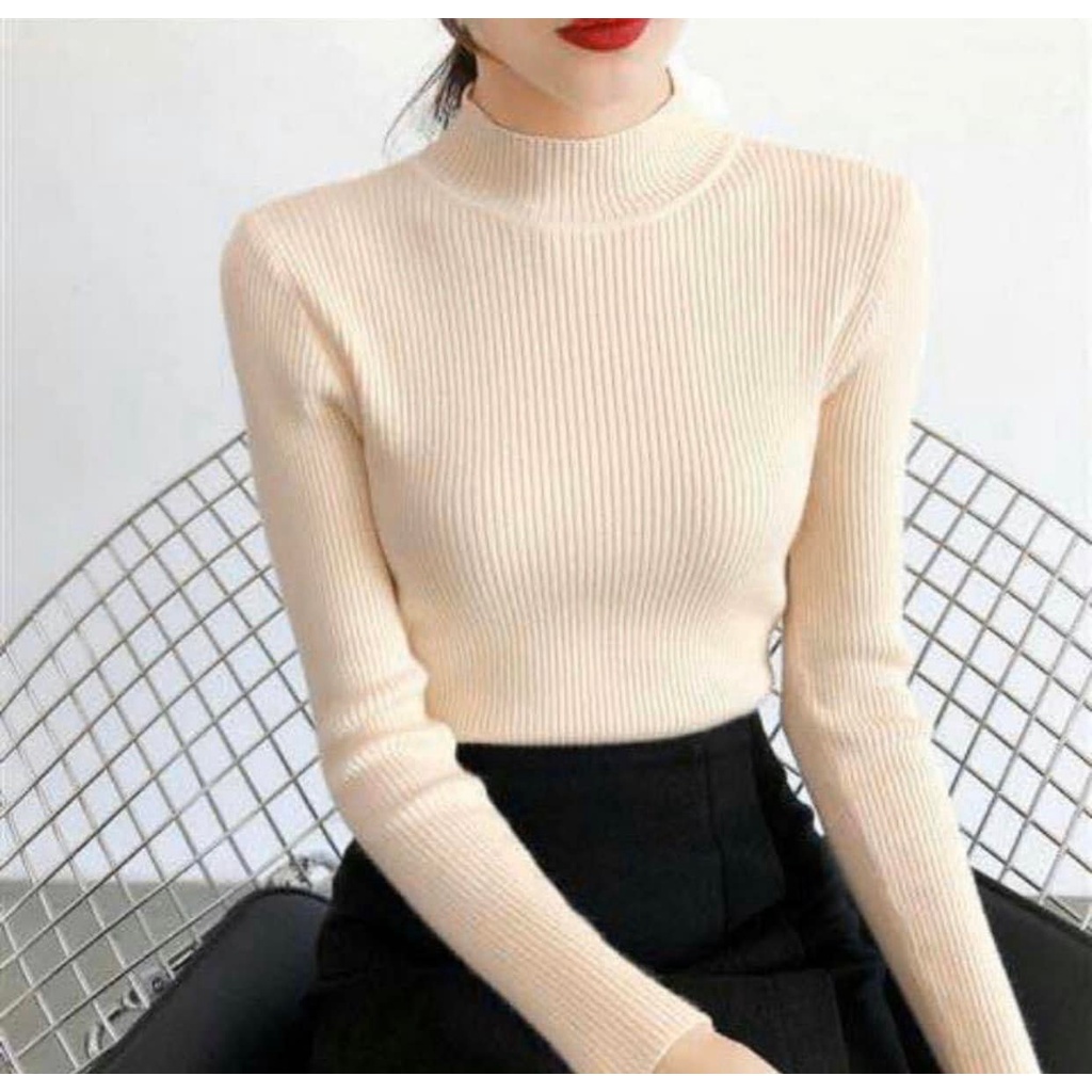 Áo len tăm cổ 3 phân mềm mịn co dãn siêu xinh | BigBuy360 - bigbuy360.vn