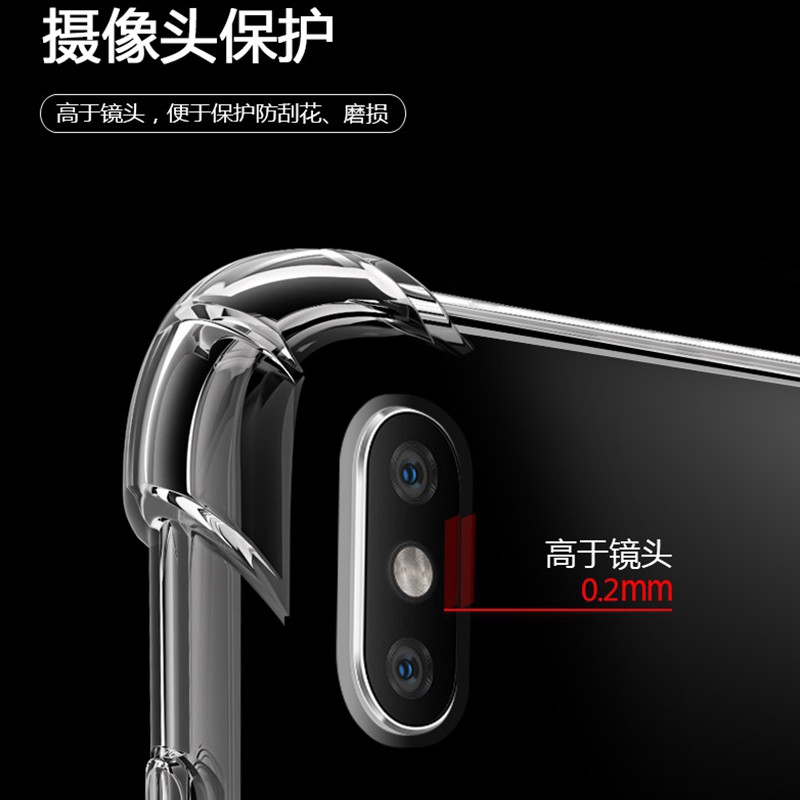 Ốp điện thoại TPU trong suốt chống sốc cho Huawei P20 P30 Pro Honor 7X 8X 9i 9 Lite Y6 Y7 Nova 7i 3i 2i