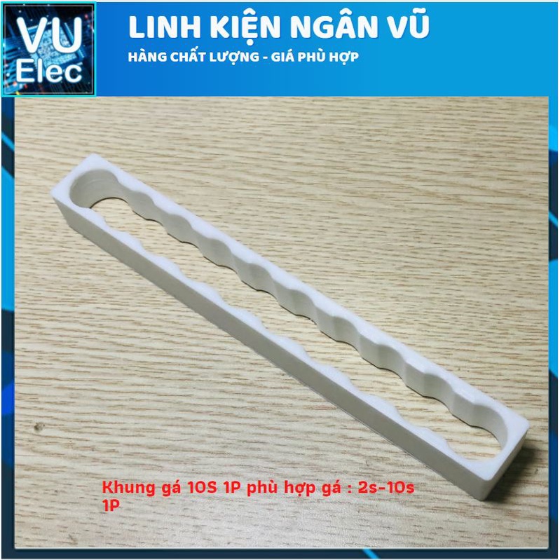 [in3d] Khuôn đóng cell pin 18650, 10 cell 1 hàng (10s1p)  khuôn đóng pin 18650