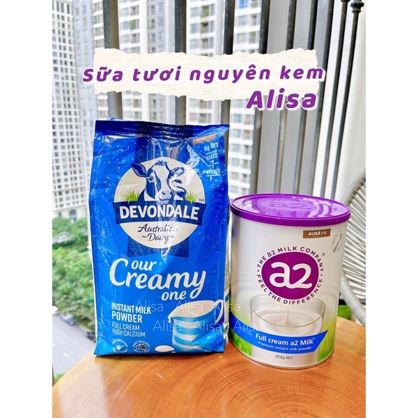 Sữa tươi devon nguyên kem bột gói 1kg-ALISA