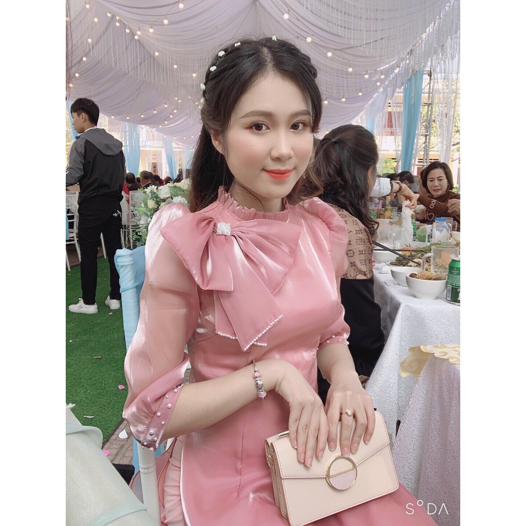 ao dai voan tơ 4 tà cao cấp