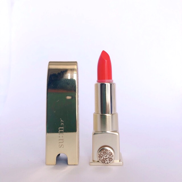 Son lì Su:m 37 Losec Summa Elixir Golden Lipstick (Mini 1.3g) màu cam gạch và hồng san hô