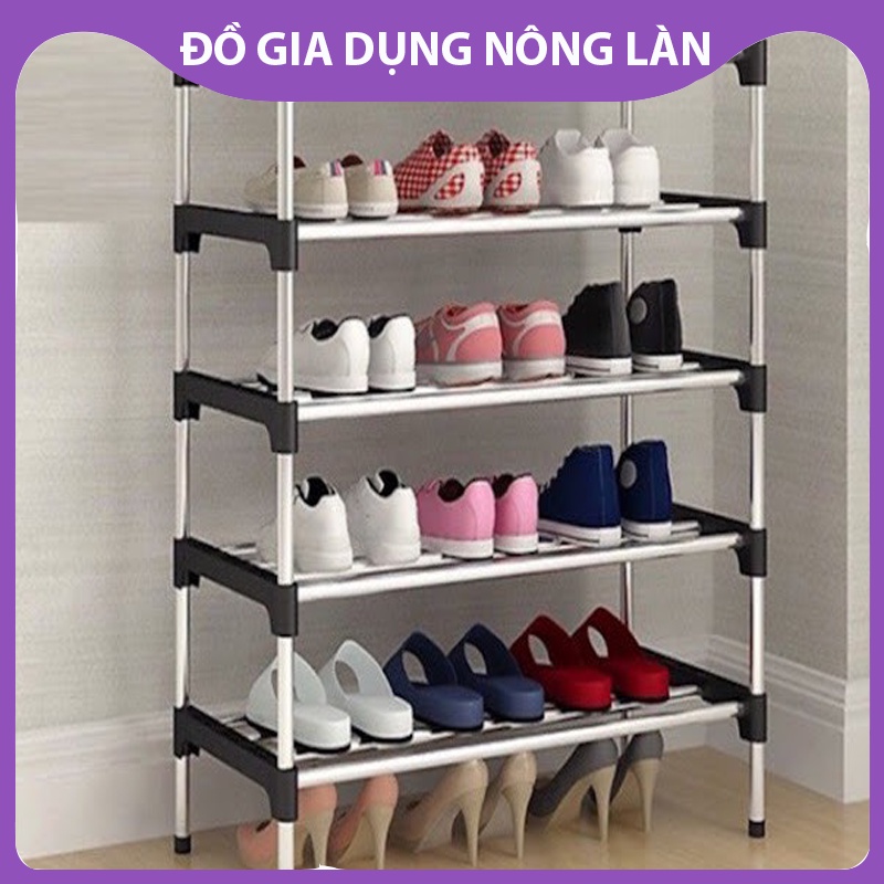 Kệ để giày dép inox 5 Tầng lắp ghep Hàn Quốc cao cấp NL Shop