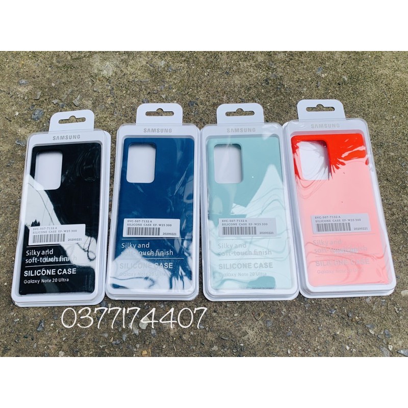 Samsung Note 20 Ultra_Ốp lưng Silicone Case màu chống bám bẩn, dễ lau chùi lót nỉ êm ái