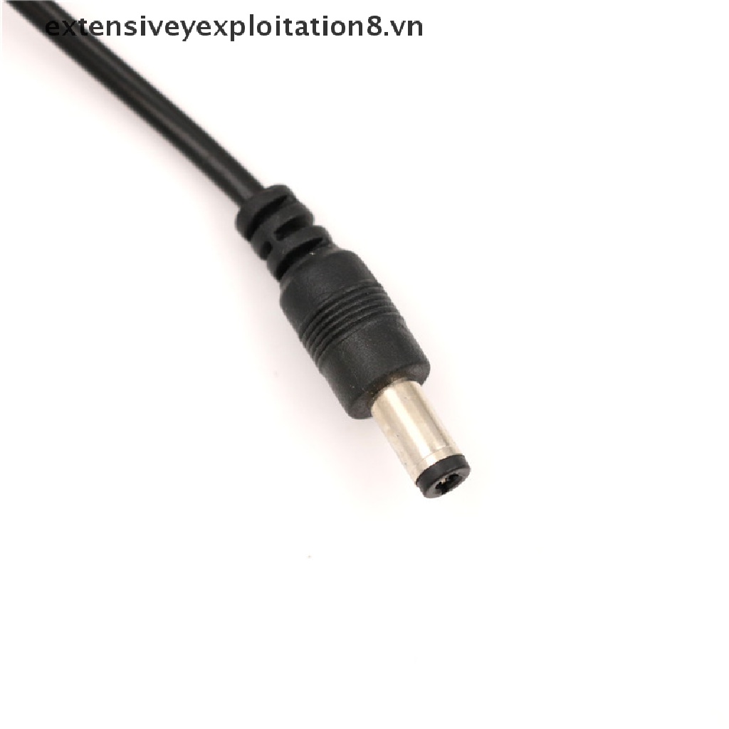 Dây nối nguồn DC đầu jack cắm cỡ 1.2m 5.5 * 2.5mm thay thế tiện dụng