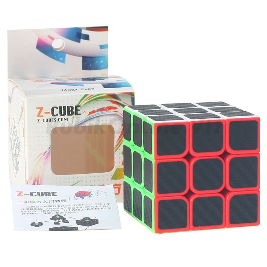 Rubik 3x3 Z-Cube Carbon Fiber Rubik 3 Tầng Cao Cấp  Rubik Giúp Triển IQ thumbnail