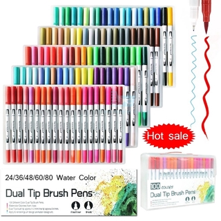 Bộ 100 bút lông màu nước ngòi 0.4mm