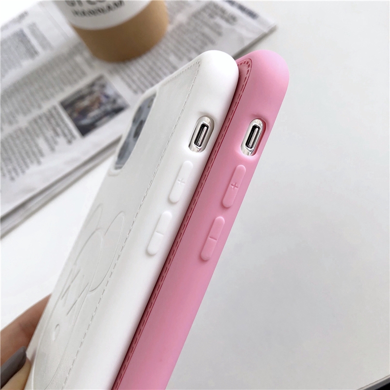 Ốp lưng da mềm in họa tiết KAWS cho iPhone 11 12 Pro Max 6 6s 7 8 Plus X Xs Max XR 12mini | BigBuy360 - bigbuy360.vn