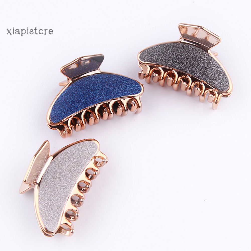 Kẹp Tóc Nhựa Màu Trơn Thời Trang Cho Nữ