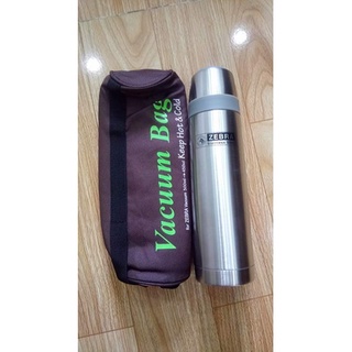SET Bình giữ nhiệt Inox 450ml - Tặng Túi Da Zebra