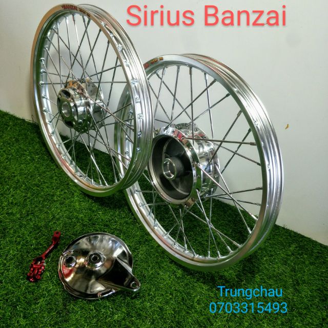 CẶP BÁNH CĂM EX 2010 GẮN VỪA SỈRIUS NIỀN BANZAI THÁI KÈM MÁ ĐÙM,PAT THẮNG SAU