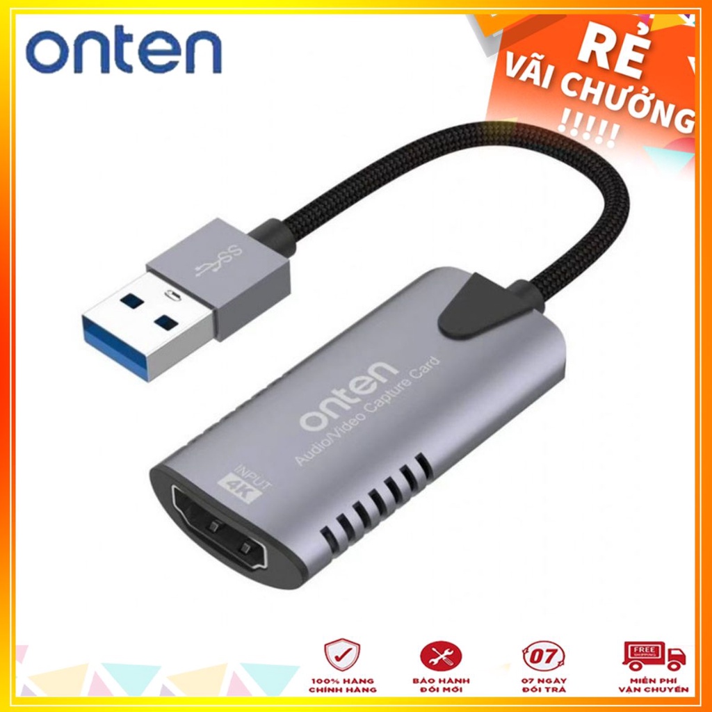 [Mã ELHACE giảm 4% đơn 300K] Onten OTN-US302 - Cáp ghi hình HDMI sang USB 3.0 Onten OTN-US302 - Phukienleduy