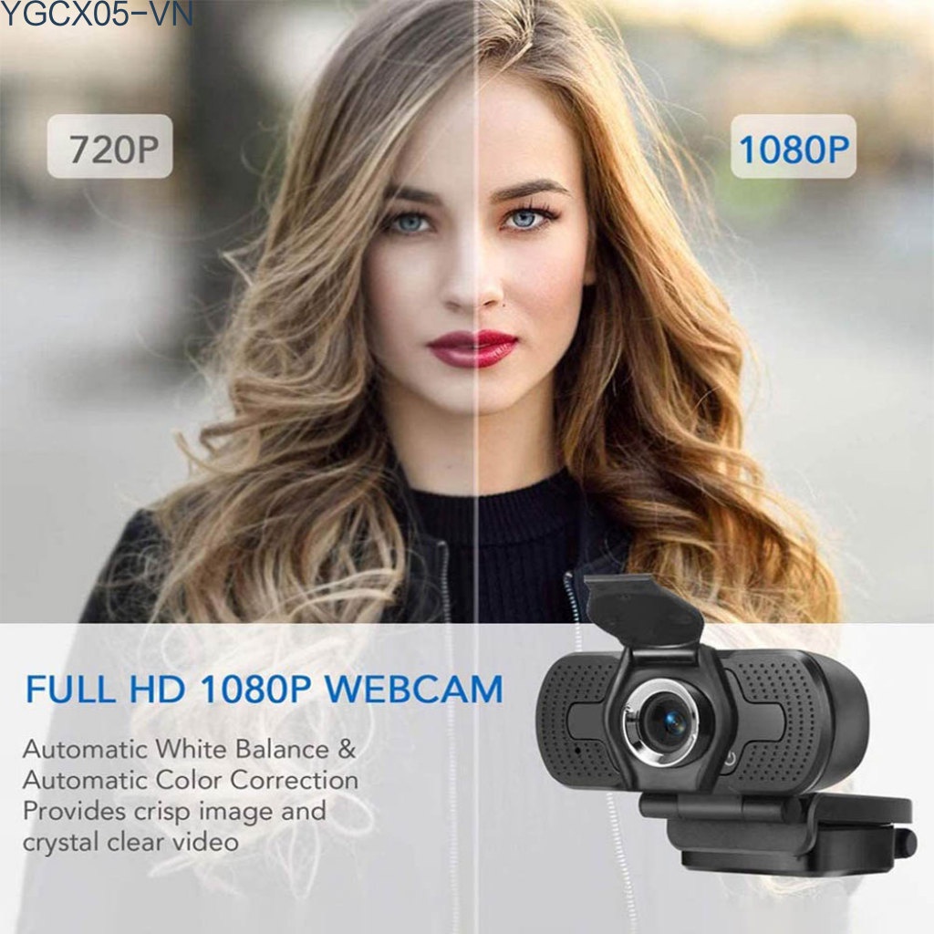 Webcam Hd 1080p Mini Kèm Giá Đỡ Usb Xoay Được Tiện Dụng Cho Máy Tính | BigBuy360 - bigbuy360.vn