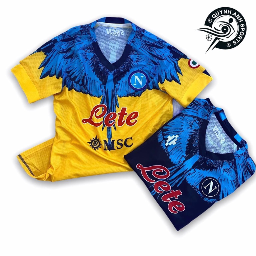 Quần áo thể thao Napoli 21-22 vàng