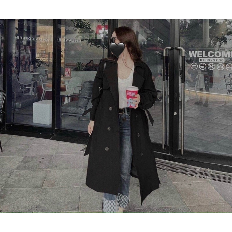 Áo khoác măng tô dáng dài 8806
