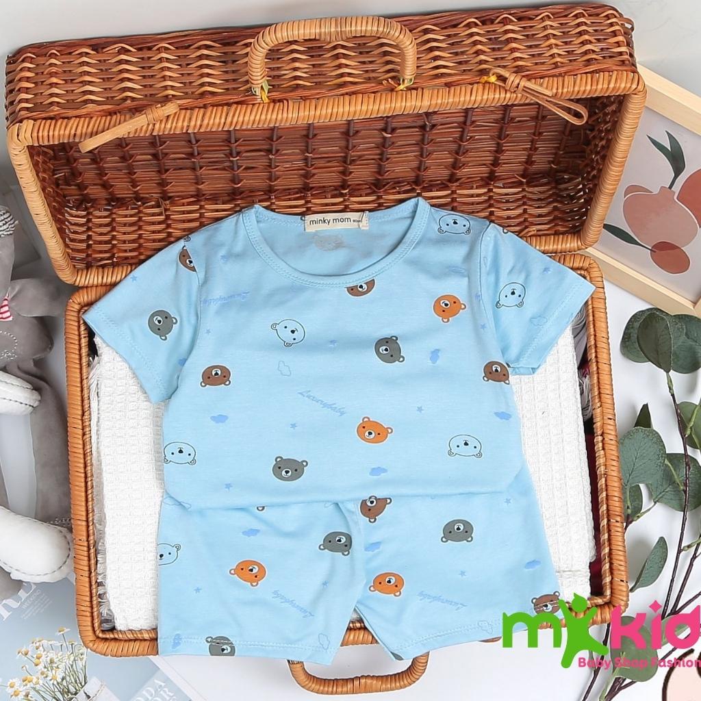 Bộ Cộc Tay Cho Bé FREE SHIP Bộ Minky Mom Cộc Tay Cho Bé Trai Bé Gái Chất Thun Lạnh siêu mềm mịn thoáng mát . . .