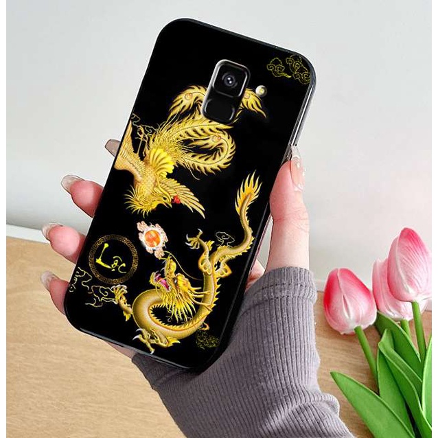 Ốp Samsung J7 prime - Samsung J7 pro - Samsung J7 plus - Samsung J6 - J6 plus - J5 prime in kính hình Long Phụng Sum Vầy