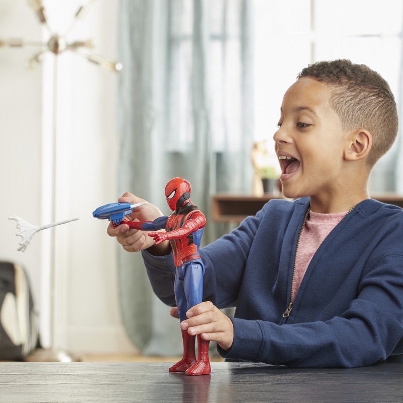 Đồ Chơi Mô hình HASBRO SPIDERMAN người nhện siêu đẳng phóng tơ 30cm E7344
