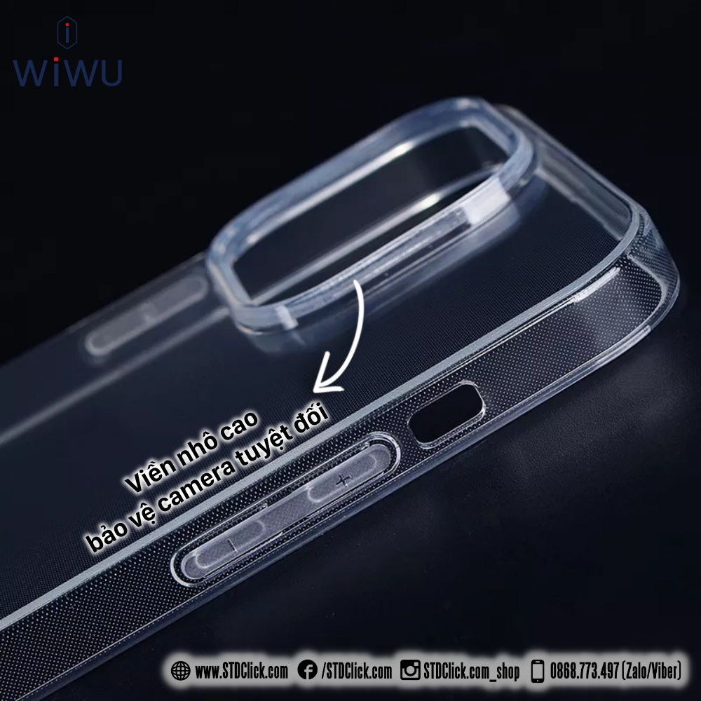 ỐP LƯNG IPHONE 15 PRO MAX - 15 PRO - 14 PRO MAX - 14 PRO - 14 PLUS - 14 WIWU ZCC-108 CONCISE SILICON DẺO CHÍNH HÃNG [NEW
