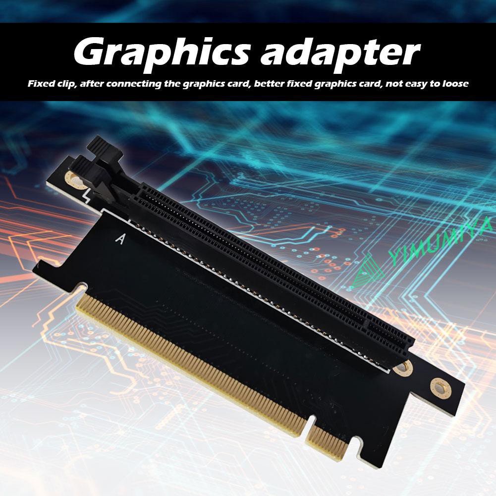 Adapter Card Đồ Họa Pci Express X16 Góc 90 Độ