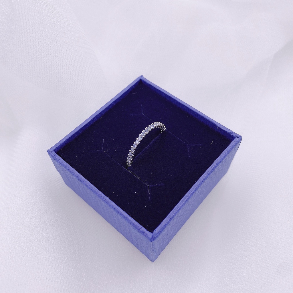 Nhẫn Vittore tone xanh độc lạ size 55 Swarovski