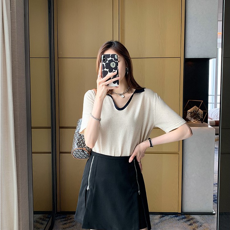 Áo Tay Ngắn Phong Cách Retro Dễ Thương Cho Nữ | BigBuy360 - bigbuy360.vn