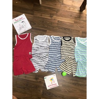 Bộ quần áo sát nách trẻ em cotton siêu mát
