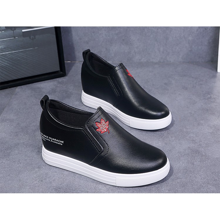 Giày Slip On Nữ Độn Đế 6cm Mã H93 Ảnh Thật