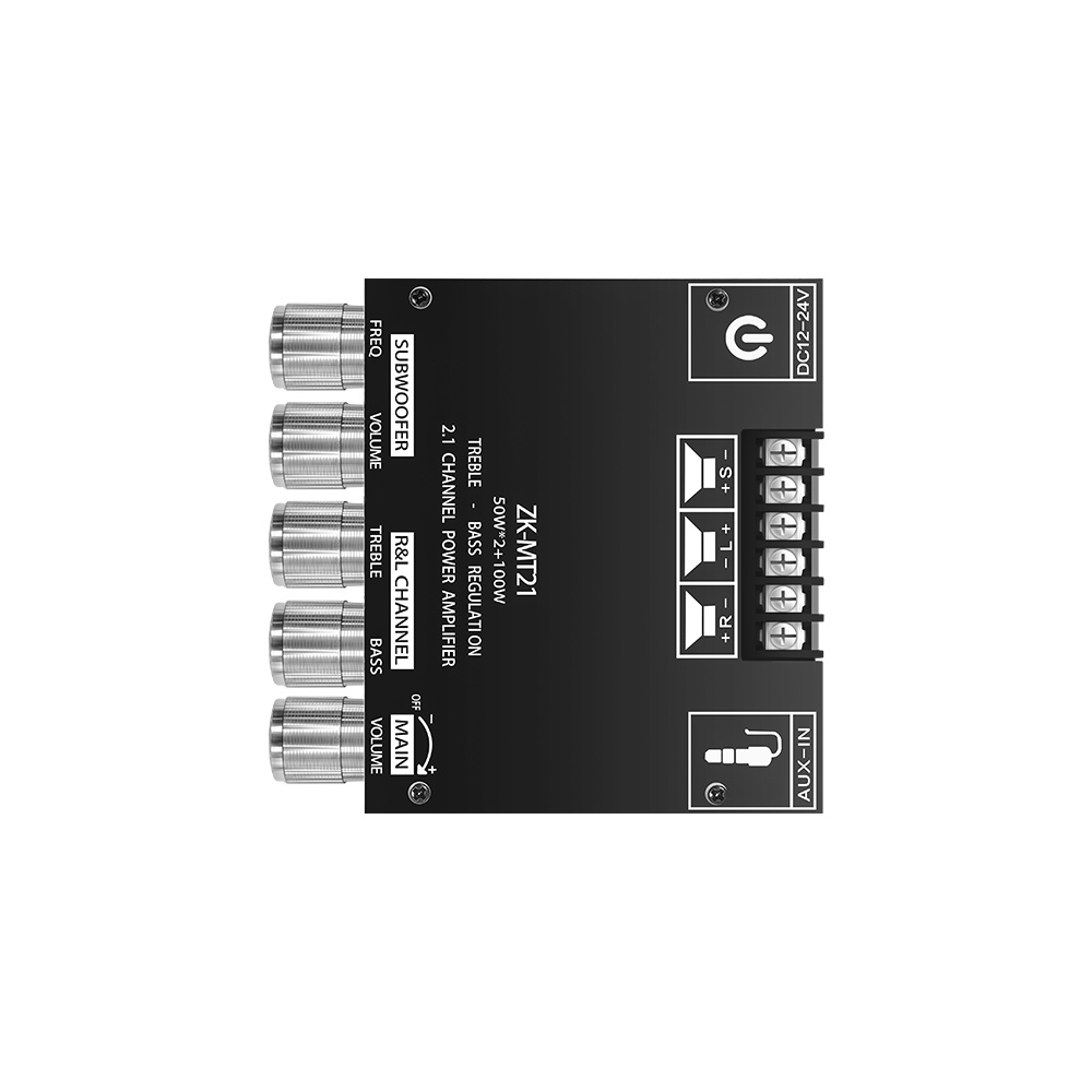 Bảng mạch khuếch đại ZK-MT21 2.1 Kênh Bluetooth 5.0 Loa siêu trầm Âm thanh nổi