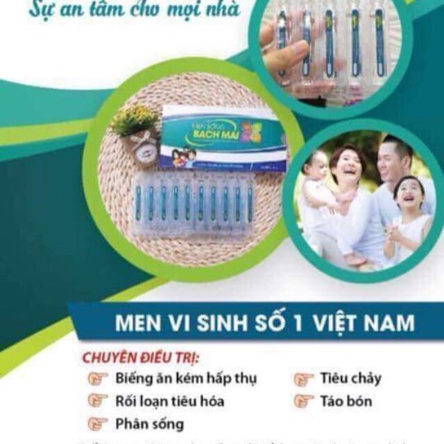 Men sống Bạch Mai gold hộp 20 ống