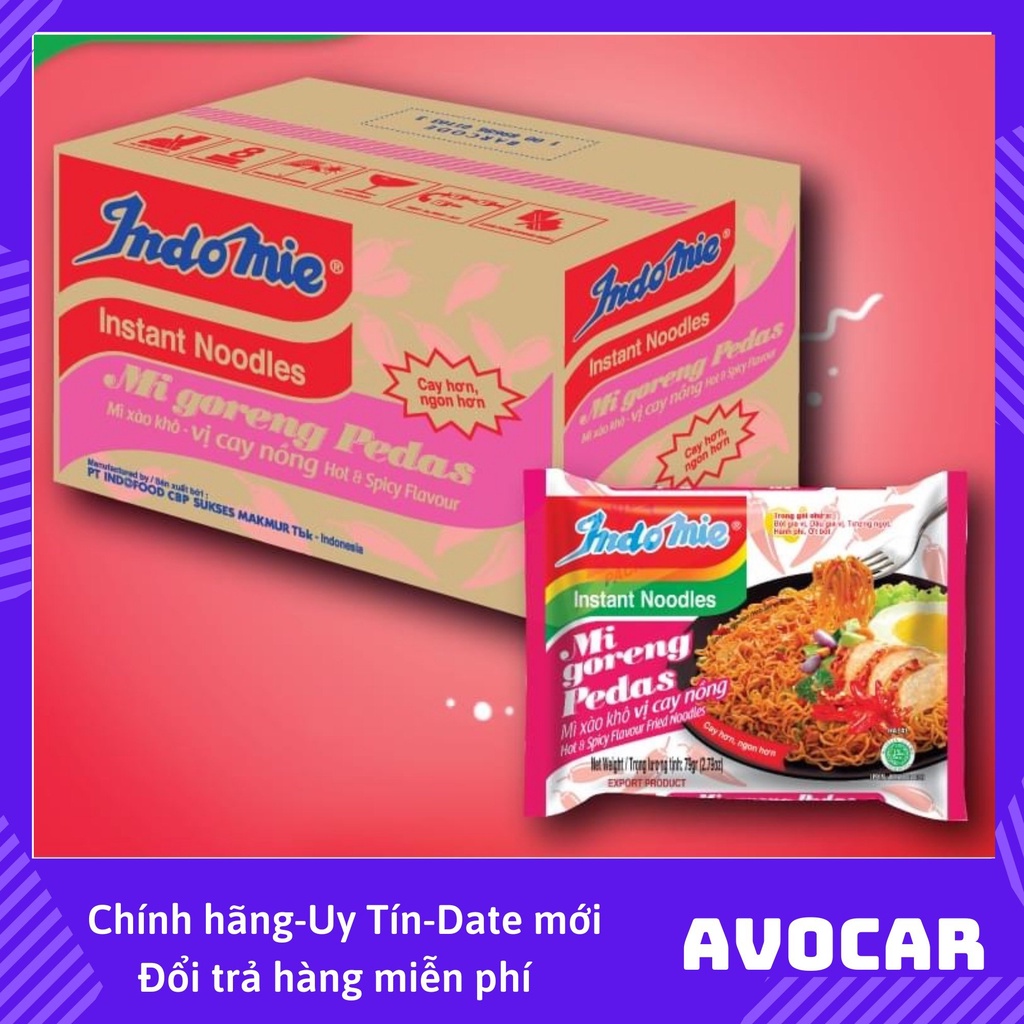 Mì Trộn indomie Mix Tuỳ Ý. Mì trộn Indomie Avocar shop . Mì Xào Khô, Mì Trắng Đặc Biệt