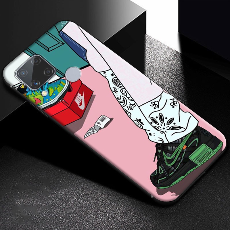 Silicone Ốp Điện Thoại Silicon tpu Mềm Có Giá Đỡ Giày sbja n1ke Cho huawei p smart s / y7a / y5p / y8p / y6p / y9 prime 2019