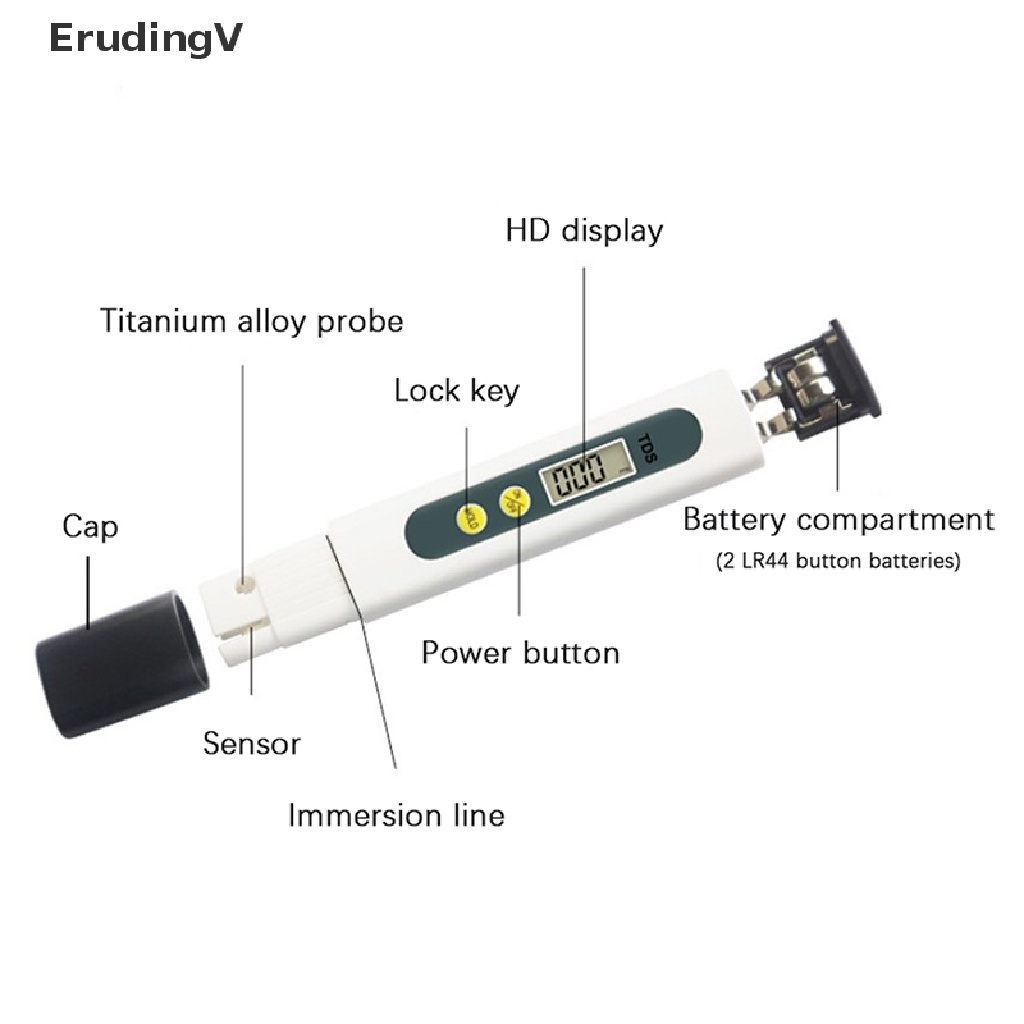 Bút thử PH kỹ thuật số 0.01 Tds Ec PH 0-14 PH thiết kế chuyên dụng chất lượng cao