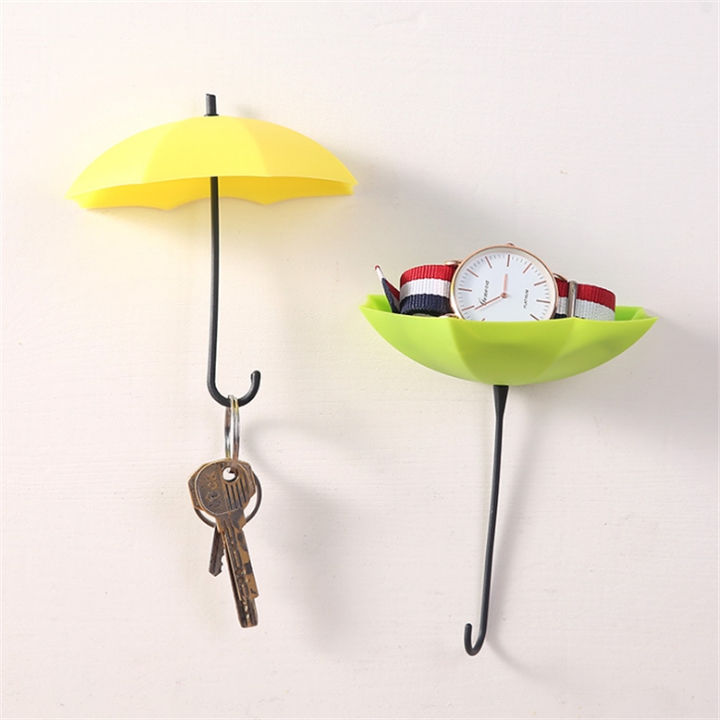 Bộ 3 Móc Treo Đồ Hình Cây Dù Nhiều Màu Giá Đỡ