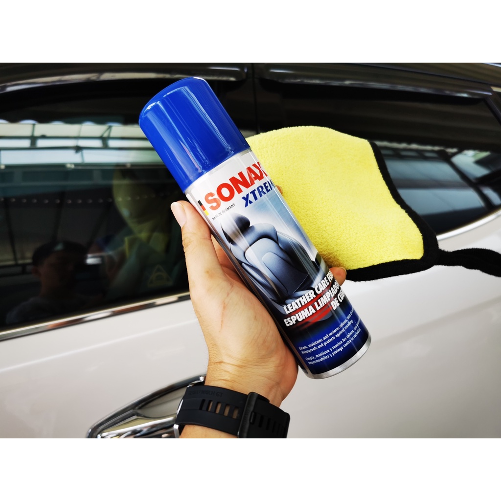 Bảo Dưỡng Da Dạng Bọt Công Nghệ Nano Sonax Xtreme Leather Care Foam Nano Pro 289100 (250ml)Tặng Khăn