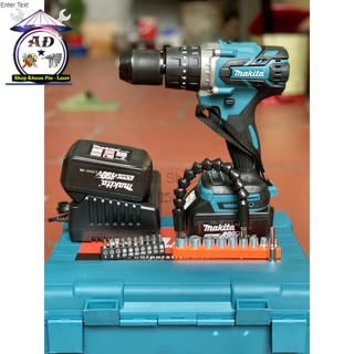 Máy Khoan Pin Makita 3 chức năng, khoan bắn vít siết ốc, có chế độ búa
