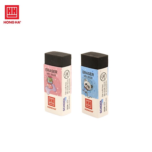 Gôm tẩy bút chì học sinh, Gôm tẩy chì đen 4B Exam E02 Hồng Hà - 3538 ANKICO