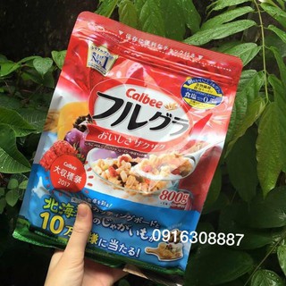 Ngũ cốc Calbee Nhật Bản 800g date xa