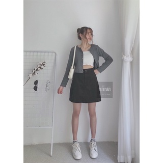 áo croptop thun tăm ( ảnh thật )