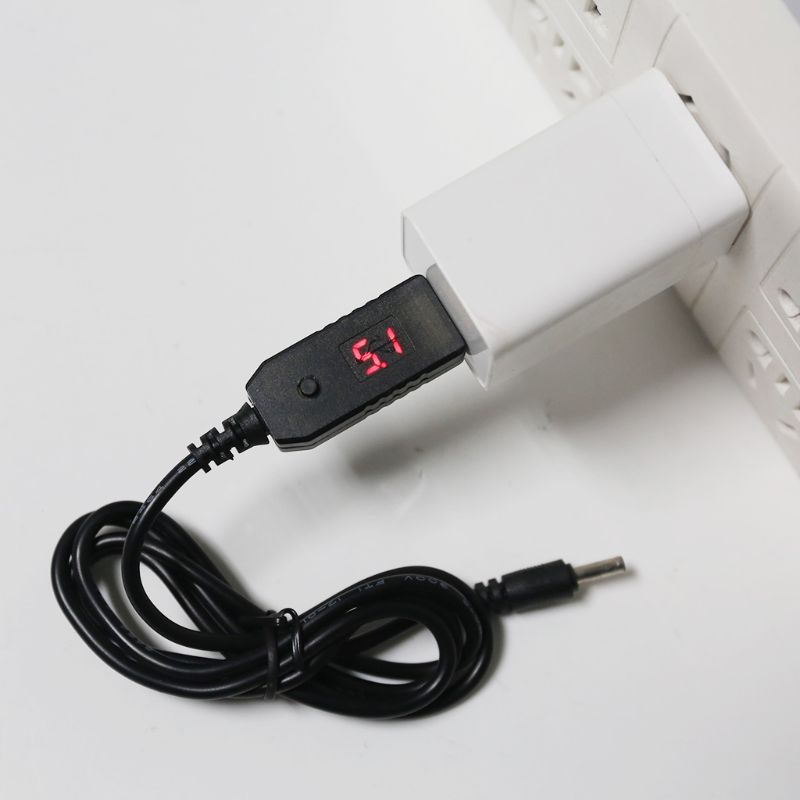 Cáp Nguồn QC3.0 USB Sang 5V-12V 5.5x2.1mm Chuyên Dụng Cho Bộ Định Tuyến WiFi