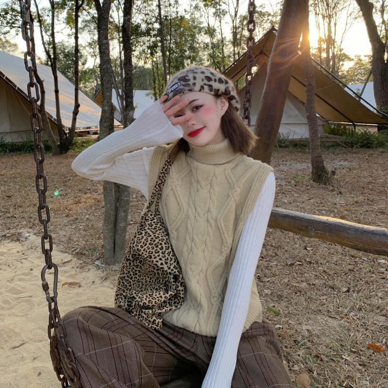 Áo Len Cổ Lọ Không Tay Giữ Ấm Thời Trang Dành Cho Nữ | BigBuy360 - bigbuy360.vn